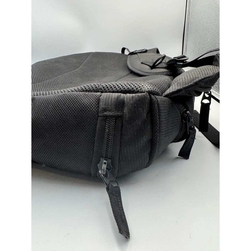 CODi Black Ballistic Nylon Laptop Backpack Tech Travel Bag Multi-Pocket Unisex